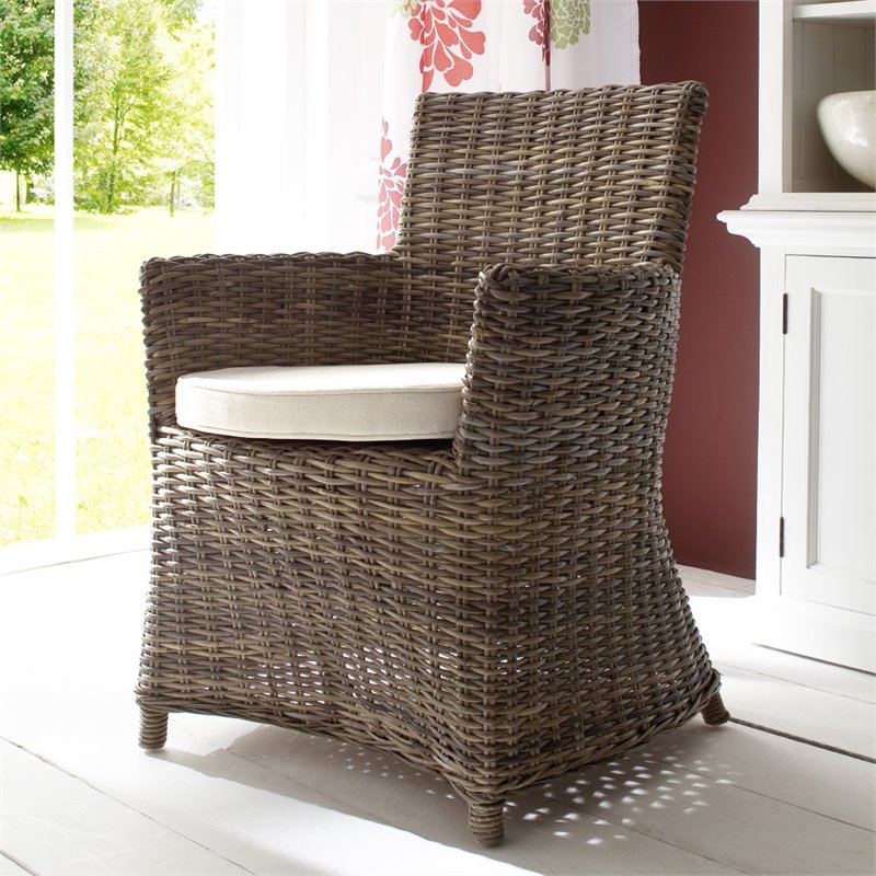 Beaumont Lane Dining Chair with Cushion in Natural (Set of 2)