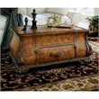 Beaumont Lane Old World Map Trunk Coffee Table in Light Brown