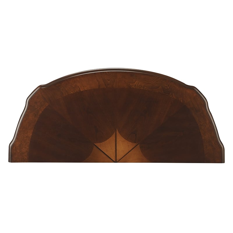 Beaumont Lane Traditional Rubber Wood Console Table in Cherry Brown/Walnut