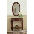 Beaumont Lane Traditional Rubber Wood Console Table in Cherry Brown/Walnut