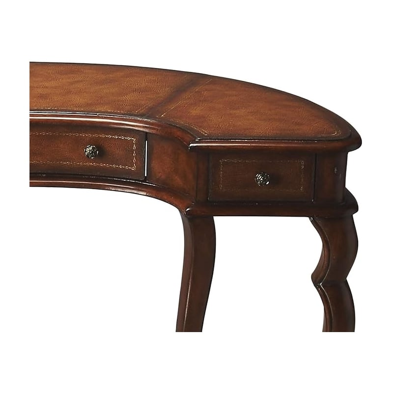 Beaumont Lane Writing Desk in Medium Brown
