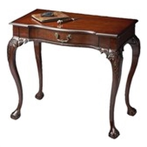 beaumont lane traditional wood writing desk in cherry finish