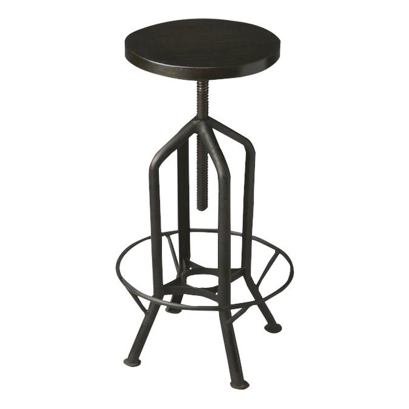 Beaumont Lane Bar Stool in Black