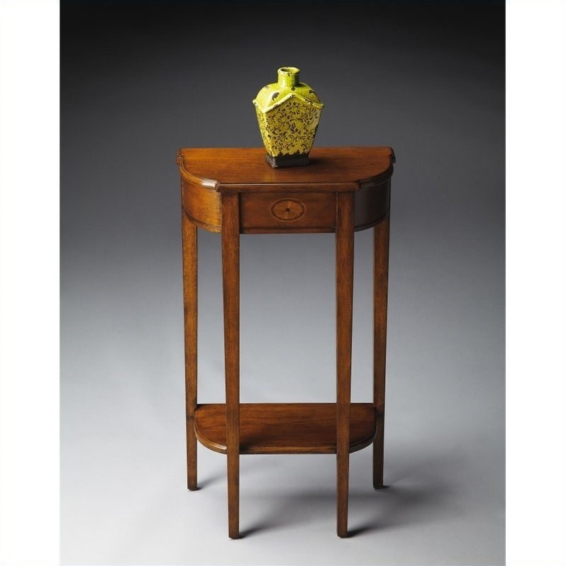 Beaumont Lane Console Table in Olive Ash Burl