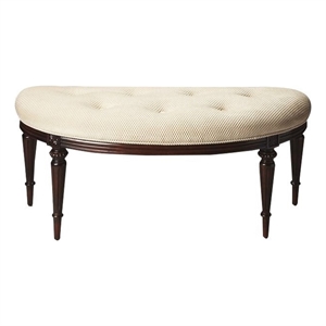 Beaumont Lane Demilune Bench in Cherry