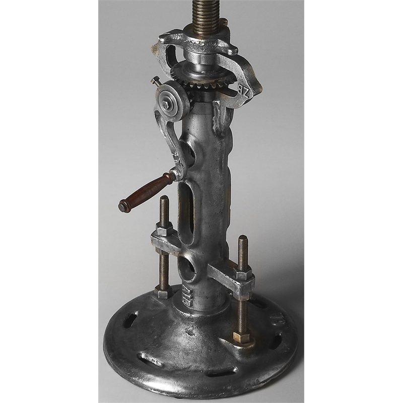 Beaumont Lane Metal Base Pub Table in Silver