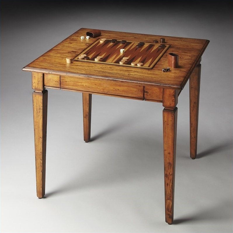 Beaumont Lane Game Table in Light Brown