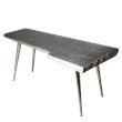 Beaumont Lane Metal Writing Desk in Silver