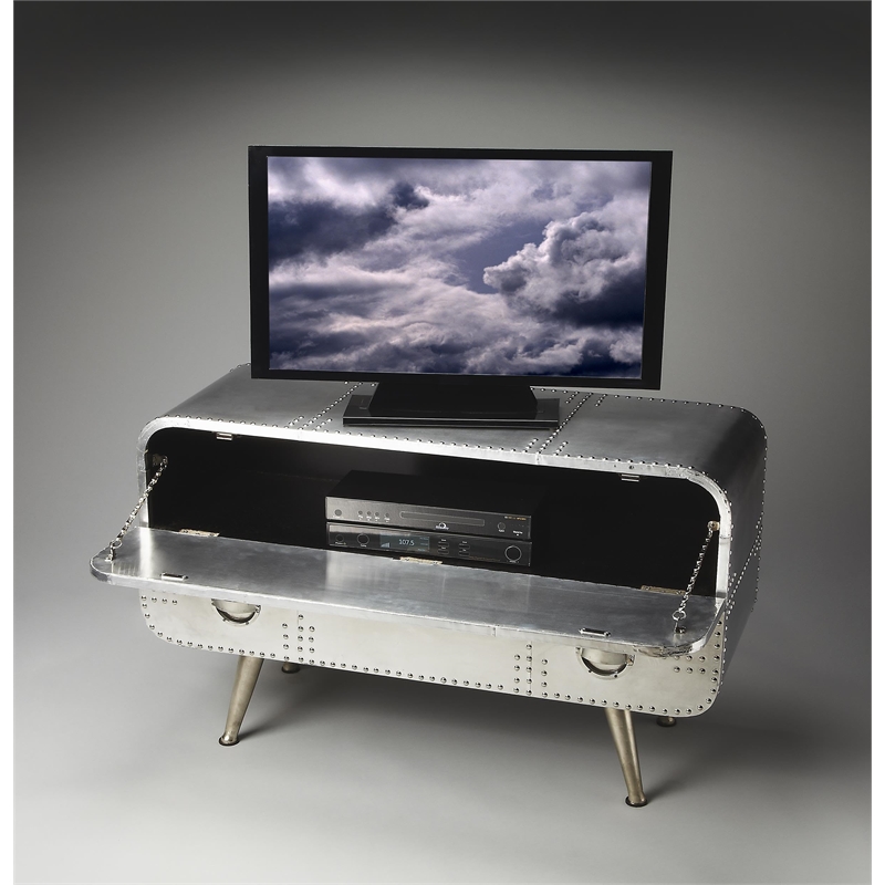 Beaumont Lane Console Accent Chest in Silver