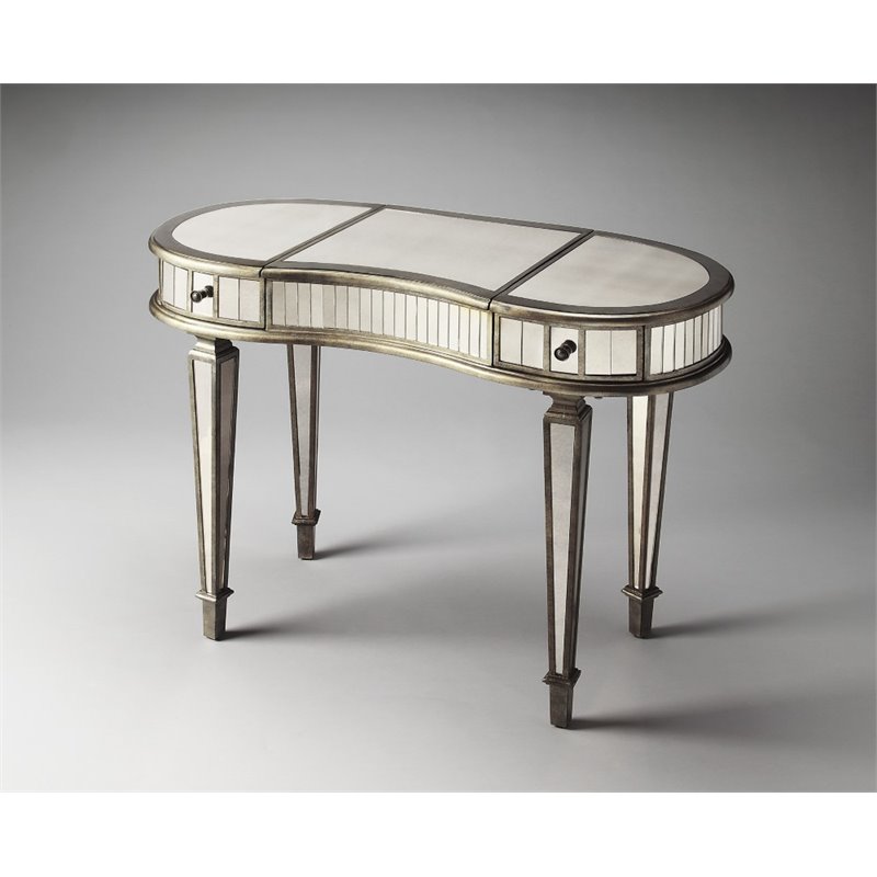 Beaumont Lane Bedroom Mirror Vanity in Silver