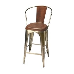 Beaumont Lane 26&quot Bar Stool in Medium Brown