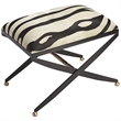 Beaumont Lane Metal Multicolor Vanity Stool Rectangular 24