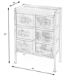 Beaumont Lane 6-Drawer Contemporary Iron Metal Chest in Antique Bronze