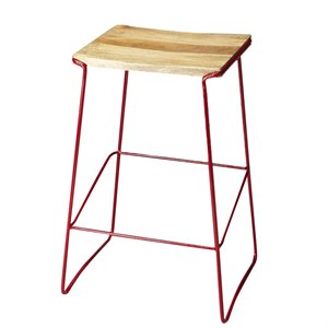 Beaumont Lane 31&quot Bar Stool in Red