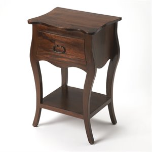 beaumont lane transitional wood  nightstand