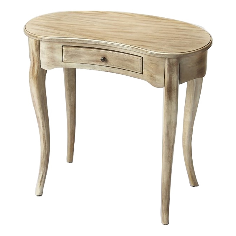 Beaumont Lane Transitional Hardwood Solids Writing Desk in Gray