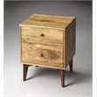Beaumont Lane 2 Drawer End Table in Light Brown