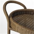 Beaumont Lane Rattan Serving Cart in Brown