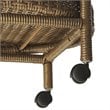 Beaumont Lane Rattan Serving Cart in Brown