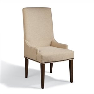 beaumont lane upholstered dining chair in warm stained