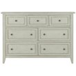 Beaumont Lane 7 Drawer Dresser in Weathered White