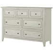 Beaumont Lane 7 Drawer Dresser in Weathered White