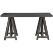 Beaumont Lane Pine/Solid Wood Writing Desk in Weathered Charcoal