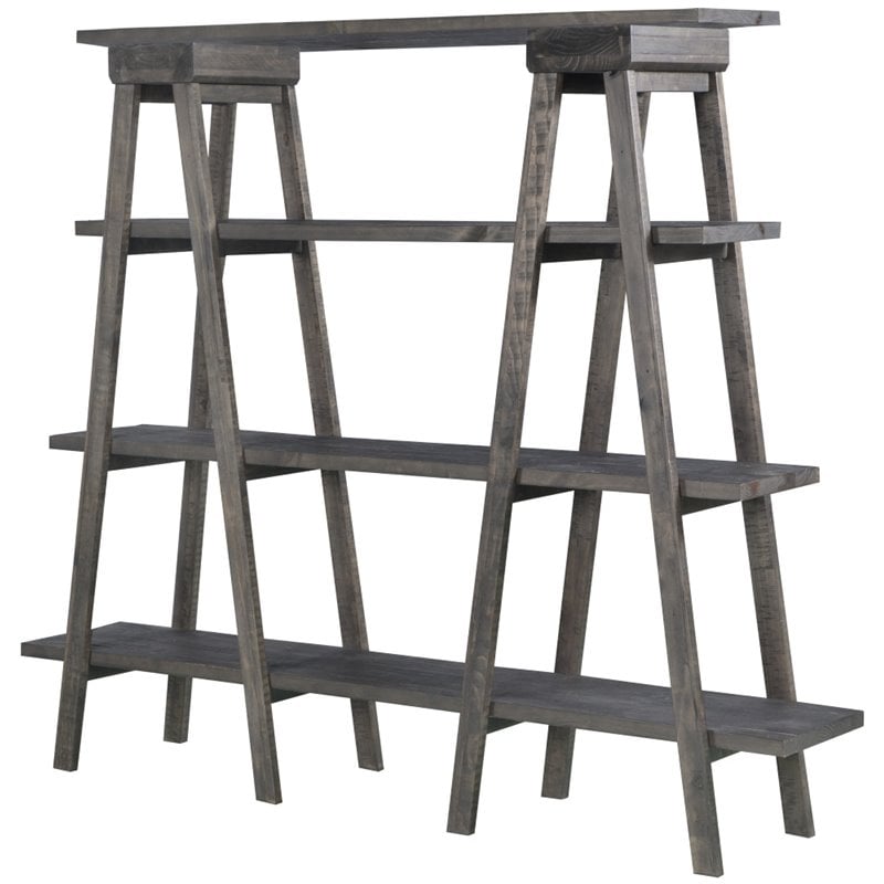 Beaumont Lane 4 Shelf Bookcase in Weathered Charcoal