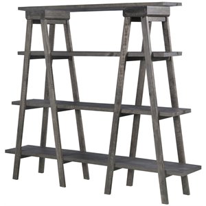 beaumont lane 4 shelf bookcase in weathered charcoal