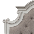 Beaumont Lane Farmhouse Wood King Tufted Upholstered Bed in White
