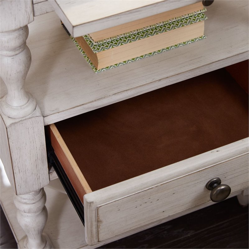 Beaumont Lane 1 Drawer Night Stand in White Oak