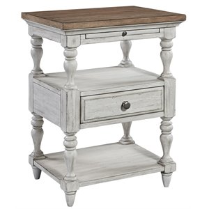 beaumont lane 1 drawer night stand in white oak