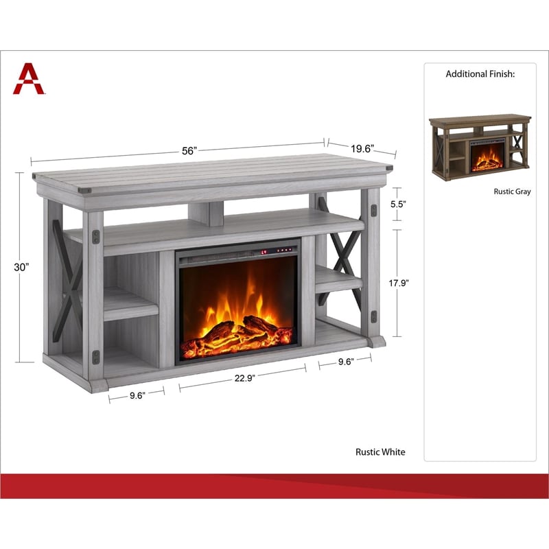 Beaumont Lane Fireplace TV Stand up to 60