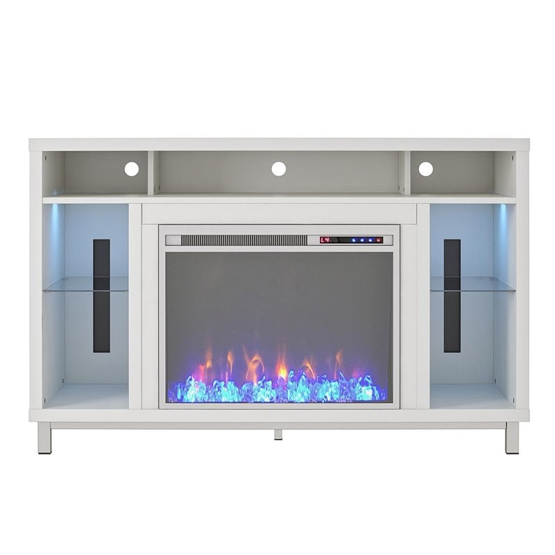 Beaumont Lane Contemporary Wood Fireplace TV Stand for TVs up to 48