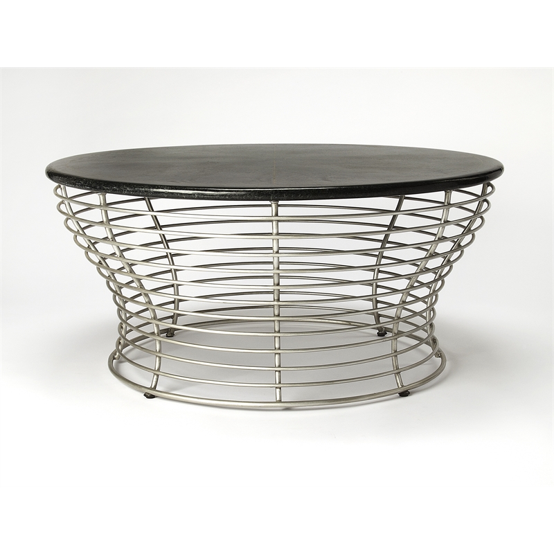 Beaumont Lane Metal Furniture Coffee Table in Espresso