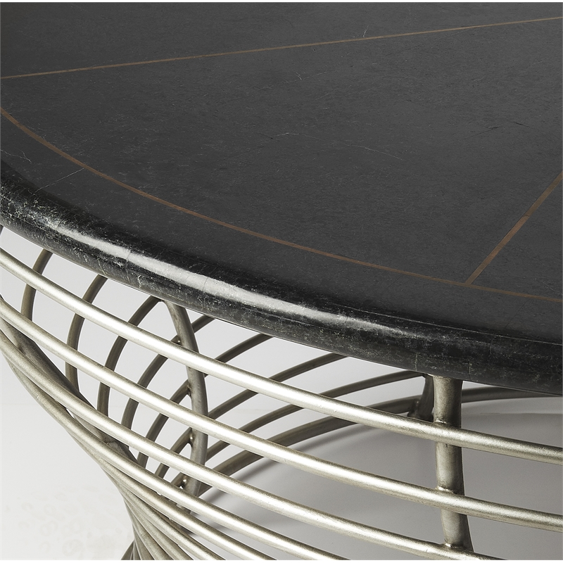 Beaumont Lane Metal Furniture Coffee Table in Espresso