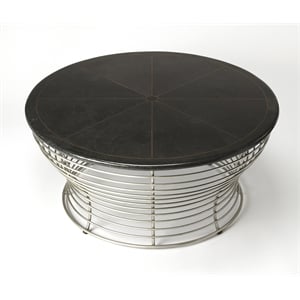 Beaumont Lane Metal Furniture Coffee Table in Espresso