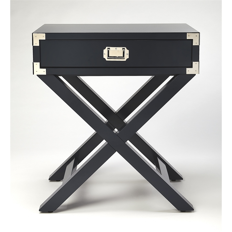 Beaumont Lane Metropolitan Living Campaign Side Table in Blue