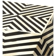 Beaumont Lane Bohemian Artisan Bone Inlay Accent Table in Black