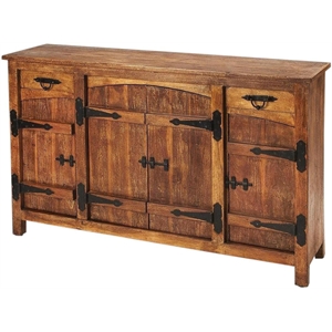 Beaumont Lane Rustic Lodge Sideboard in Brown