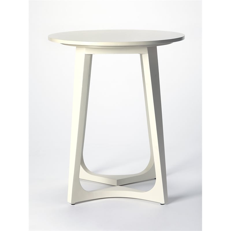Beaumont Lane Metropolitan Living Accent Table in White