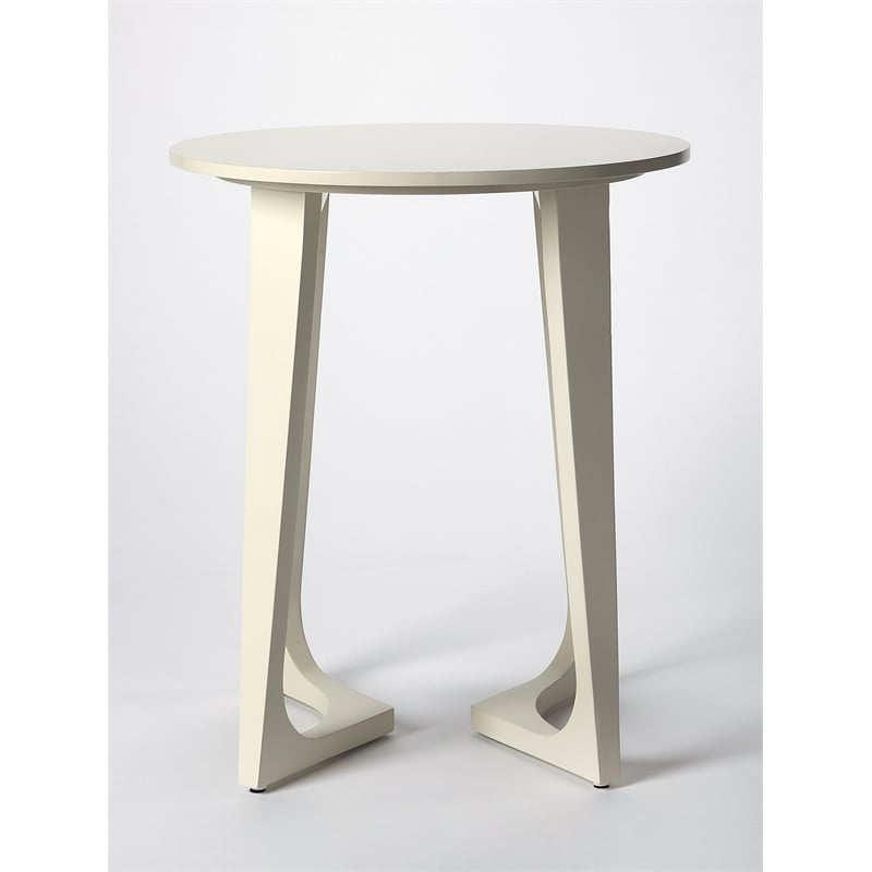 Beaumont Lane Metropolitan Living Accent Table in White