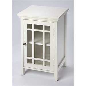 Beaumont Lane Metropolitan Living Glossy Chairside Chest in White