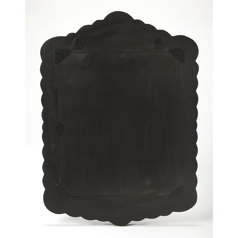 Beaumont Lane Bohemian Artisan Bone Inlay Wall Mirror in Brown