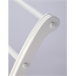 Beaumont Lane Mastercrafted Glossy Blanket Stand in White