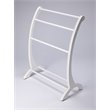 Beaumont Lane Mastercrafted Glossy Blanket Stand in White