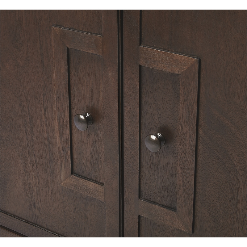 Beaumont Lane Metropolitan Living Console Cabinet in Brown