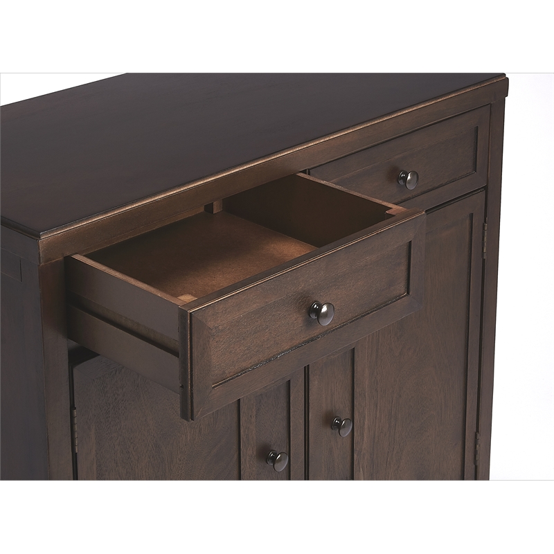 Beaumont Lane Metropolitan Living Console Cabinet in Brown