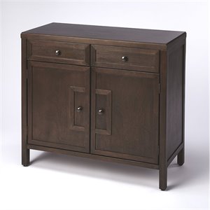 Beaumont Lane Metropolitan Living Console Cabinet in Brown