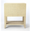 Beaumont Lane Metropolitan Living Transitional Wood End Table in Cream
